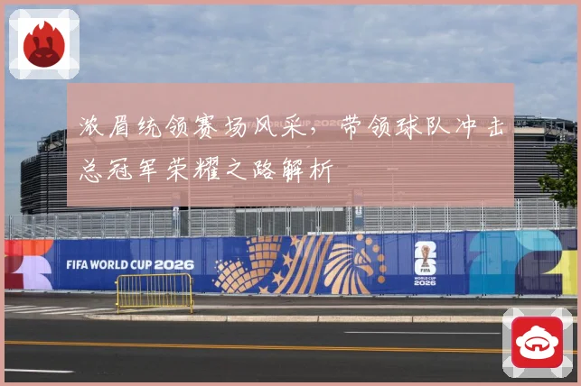 浓眉统领赛场风采，带领球队冲击总冠军荣耀之路解析